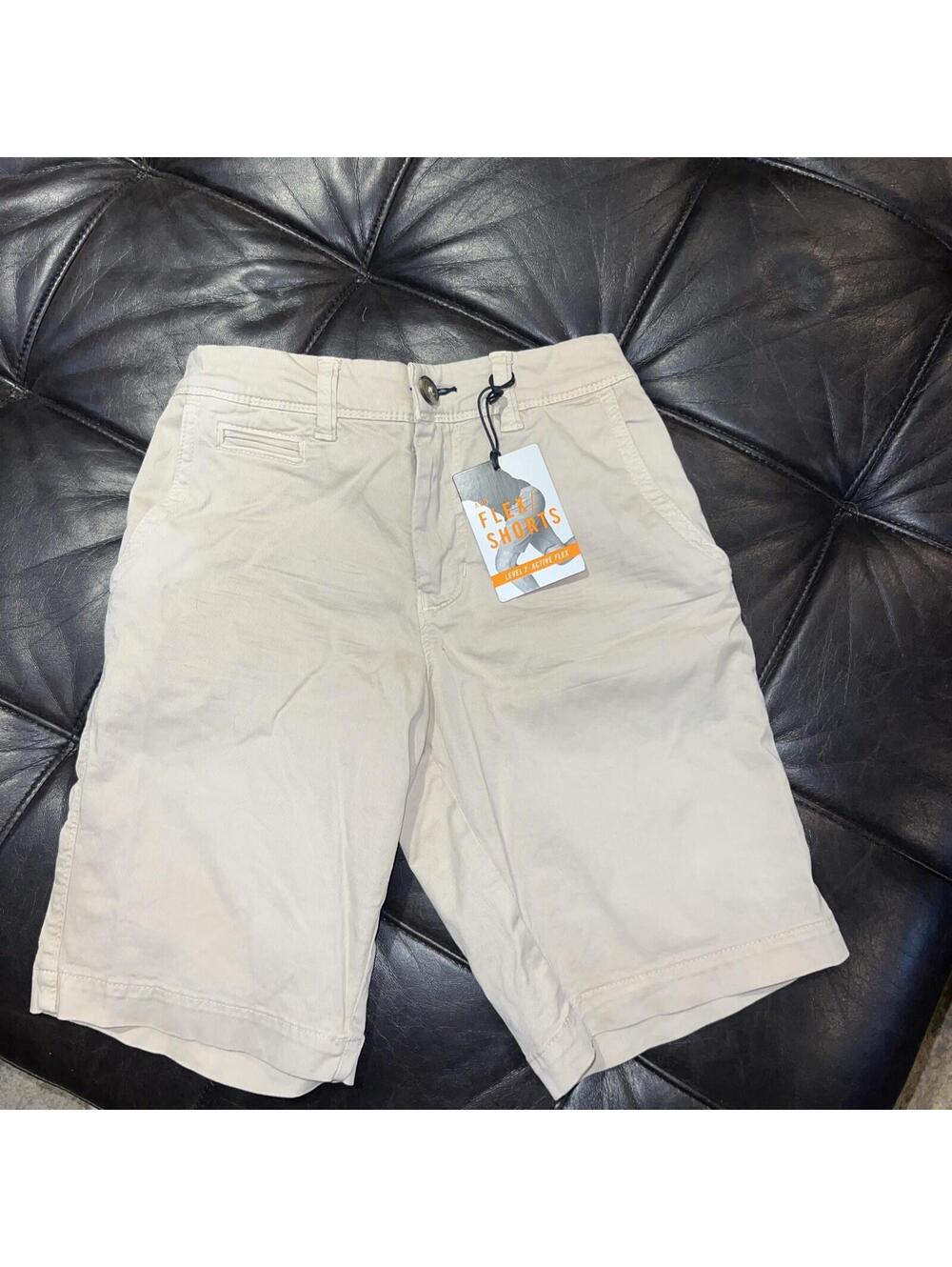 American Eagle Shorts Mens 26 x 9 Inseam Khaki Active Flex Slim Fit NWT